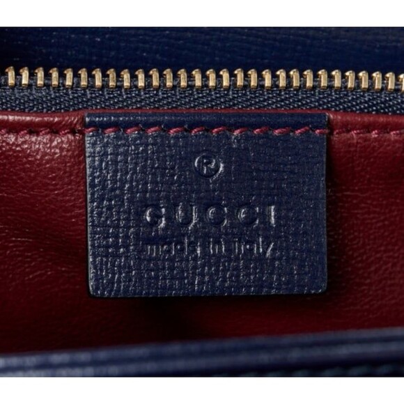 GUCCI Horsebit 1955 Velvet Azalea Calfskin Baiadera Stripe Shoulder Bag in Multi - Picture 9 of 12